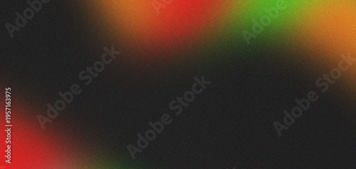 Quadro su tela Abstract diagonal bands of red and green with dark textured background with digi