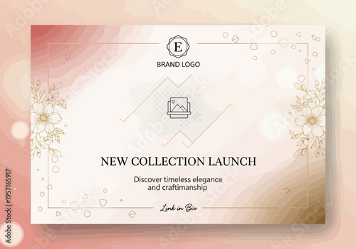 Luxury fashion brand launches new collection with elegant evening wear and accessories