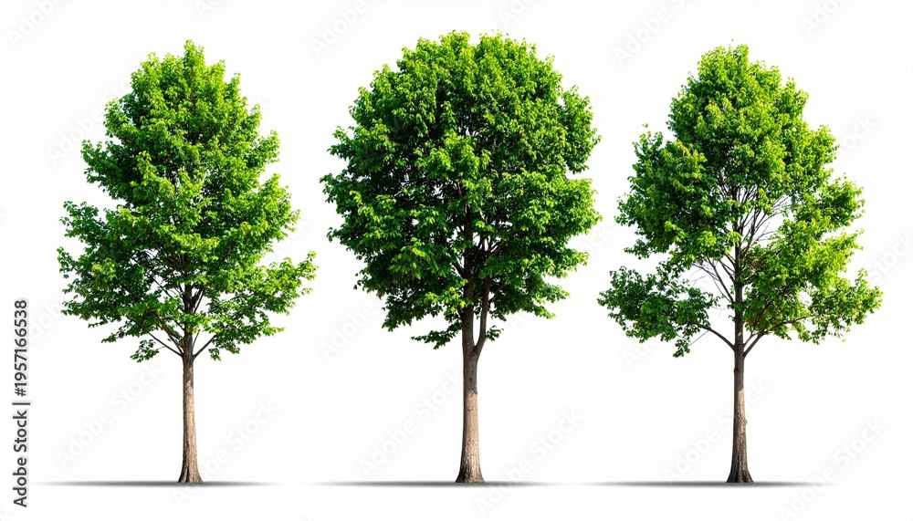 Fototapeta premium green tree isolated on white