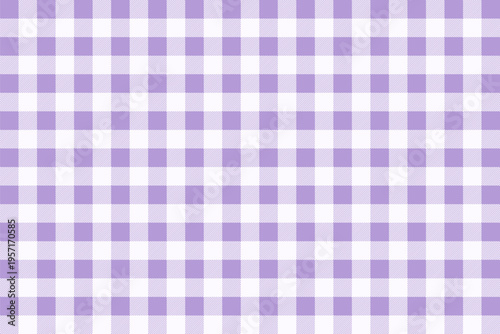 Lavender Vichy Background. Gingham Seamless Pattern. Tartan Plaid Wallpaper.