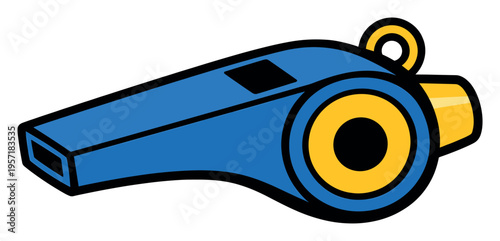 Whistle graphic representing sports tournaments, referee gestures, coaching, and commanding focus at diverse events