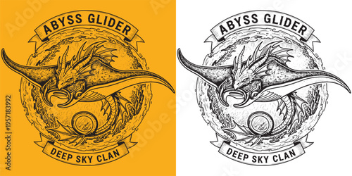 Abyss Glider Deep Sky Clan Mythical Dragon Manta Ray Hybrid