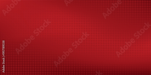 Red diagonal geometric shape with halftone. Modern fiber textured vector.