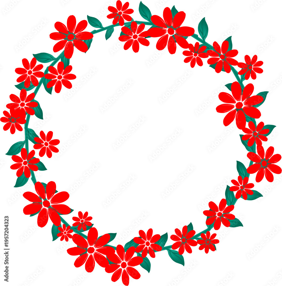 Obraz premium a flower frame