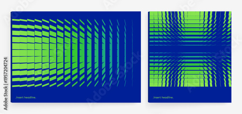 An image of multiple rectangular and square shapes with transition effects. Dynamic gradient background. Cover design template. Vector for brochure, poster, cover, card, presentation, flyer or banner.
