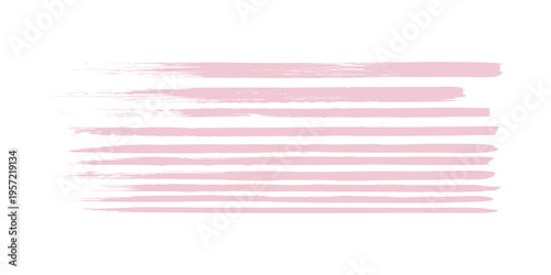 Light pink seamless watercolor stripes background. Abstract strokes repeated pattern. Summer pastel straight horizontal lines for fabric, textile, wrapping paper, banner, poster. Vector wallpaper