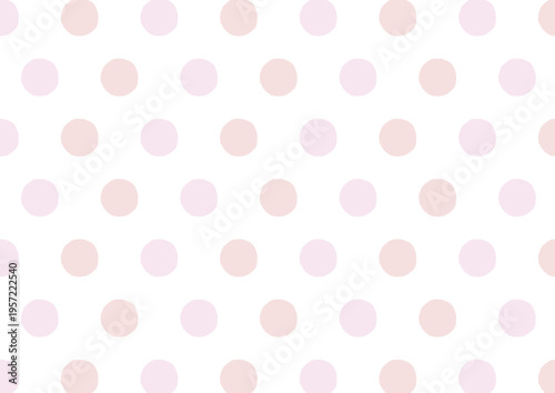 赤とピンクの小さな手描きのドットが並んでいる背景