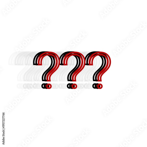 Question mark illustration on white background design 