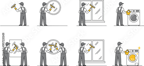 Large set of black and white vector illustrations featuring anatomical human hearts with floral designs and clockwork gears isolated on white background.