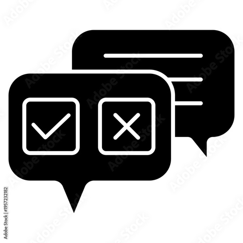 Survey icon vector. Poll Illustration sign. Questionnaire symbol. Feedback logo.
