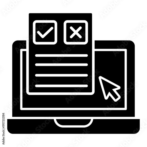 Survey icon vector. Poll Illustration sign. Questionnaire symbol. Feedback logo.