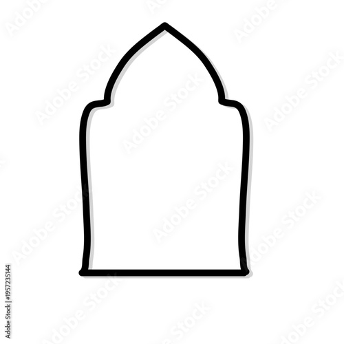 Mosque outline icon