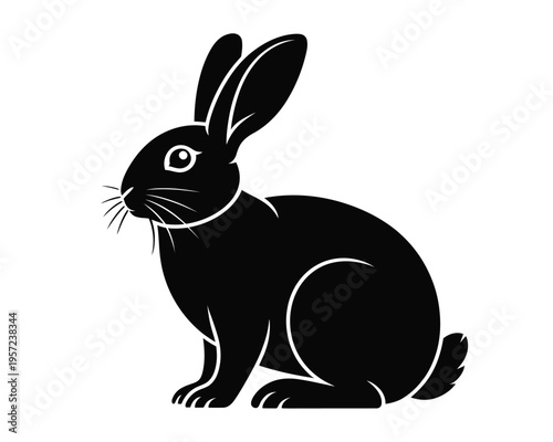 Black and white silhouette of a crow in flight bird