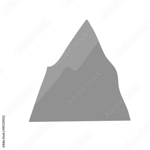 Rock shape flat icon