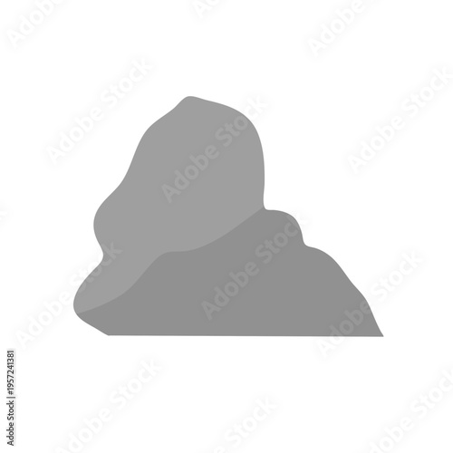 Rock shape flat icon