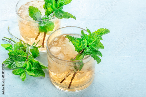 Wallpaper Mural Mint Julep, the classic Kentucky Derby cocktail, with fresh mint and crushed ice Torontodigital.ca