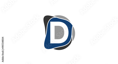 Abstract Letter D Logo Design