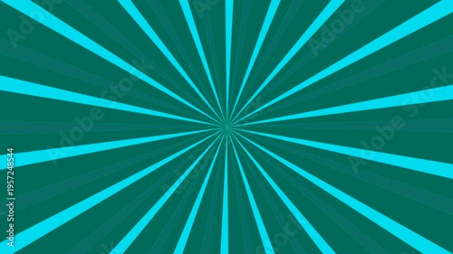 Bright sunburst retro looping animation. Sunburst lines rotating with spinning retro vignette rays. Radial speed lines from middle to the outside. Cartoon style retro comic background animation.