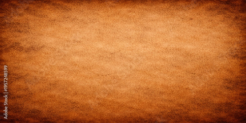 A worn vintage parchment background featuring aged brown paper with a grunge textured pattern and stained antique design for a dirty ancient page backdrop