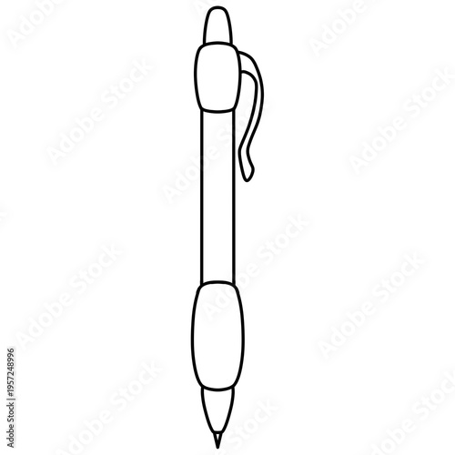 Wallpaper Mural outline illustration of a pen Torontodigital.ca