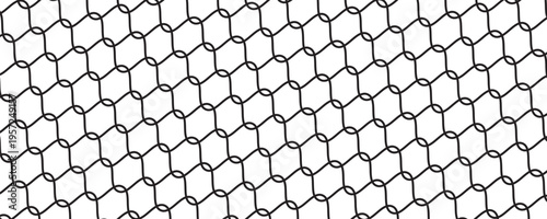 High Resolution Isolated Chain-Link (Or Wire Net Or Wire-Mesh) Fence On A White Backgroundt