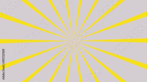 Bright sunburst retro looping animation. Sunburst lines rotating with spinning retro vignette rays. Radial speed lines from middle to the outside. Cartoon style retro comic background animation.