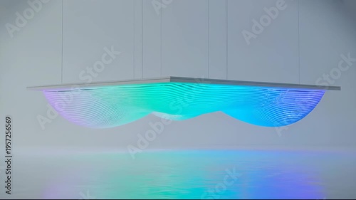 Colorful LED Light Display with Dynamic Color Transitions.