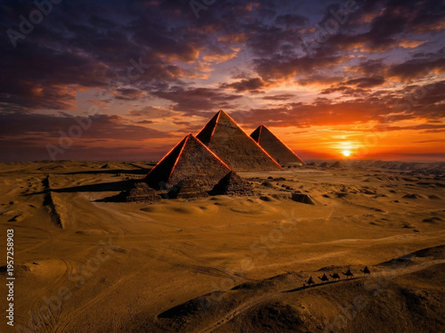 sunset in egypt