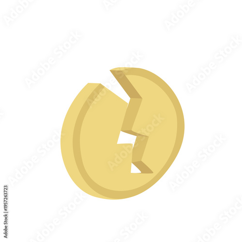 Deflation financial economy depression illustration