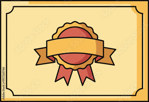 Professional Achievement Certificate Template with Ribbon

Diploma of Excellence Award Certificate Illustration

Blank Certificate of Appreciation with Seal and Ribbon