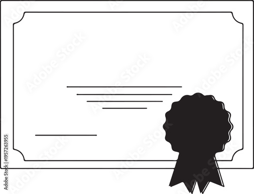 Professional Achievement Certificate Template with Ribbon

Diploma of Excellence Award Certificate Illustration

Blank Certificate of Appreciation with Seal and Ribbon