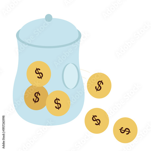 Deflation financial economy depression illustration