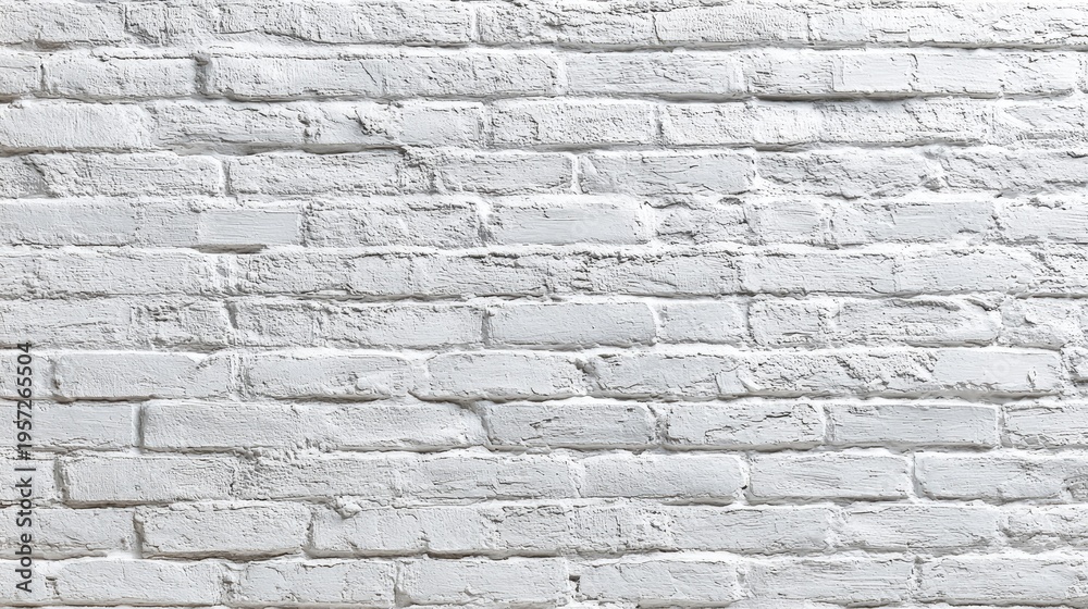 Obraz premium Whitewashed brick wall texture
