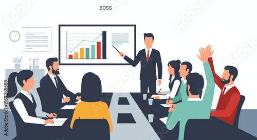 Business people in a meeting discussion 9.