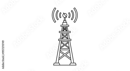 Cellular Tower with Signal Emitting.