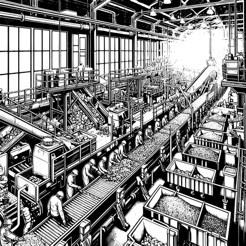 Recycling Plant Industrial Workflow