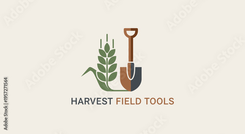 Shovel and wheat harvest field tool.
