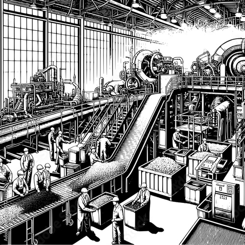 Recycling Plant Industrial Workflow