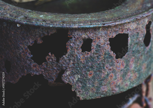 old rusty gear