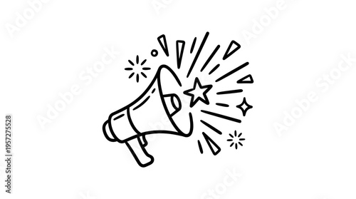 Announcing a Promotion with a Megaphone Symbol