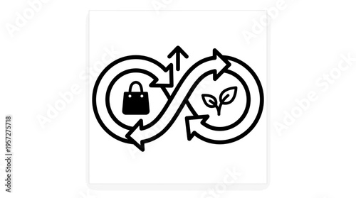 Sustainable Shopping and Eco-Friendly Business Loop Concept