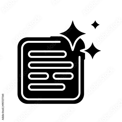 Text Generation Icon Professional UI Symbol for Large Language Models