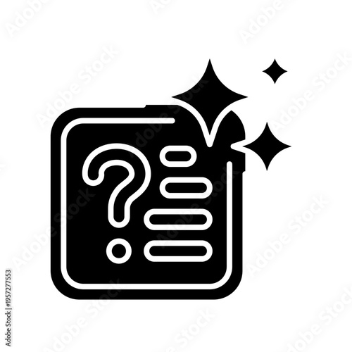 Question Answering Icon Professional UI Symbol for AI Knowledge Retrieval