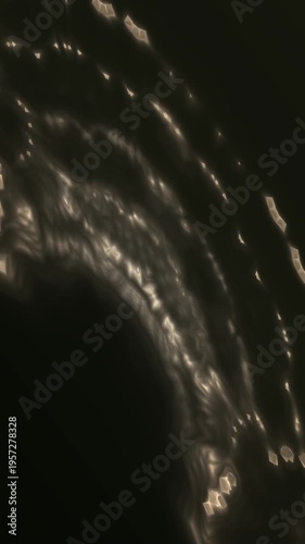 Abstract Lines Flowing with Glowing Particles Slow Motion