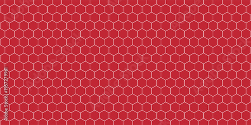 Dark hexagon abstract technology background red colored bright flashes under hexagon. Hexagonal gaming vector tech illustration black abstract background. modern