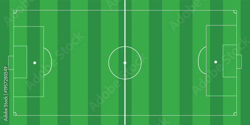 Football field. Football field lines style. Black field and stadium outline scheme on white background.