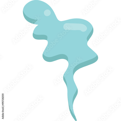 Smelling smoke icon. Vector Bad smell, toxic stench aroma cloud isolated on white background