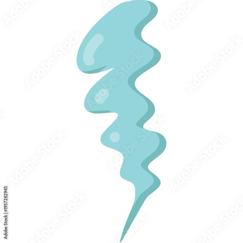 Smell icon. Smoke puff, steam curl vector isolated on white background