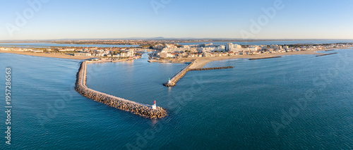 Panorama de Carnon plage (34130) dans le département de l'hérault en région occitanie.
