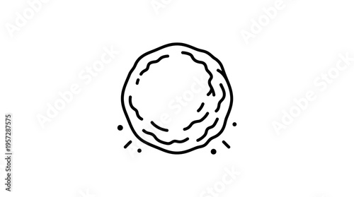 Crushed Paper Ball Outline